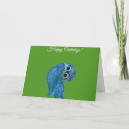 Burning Owl Holidays Feiertagskarte