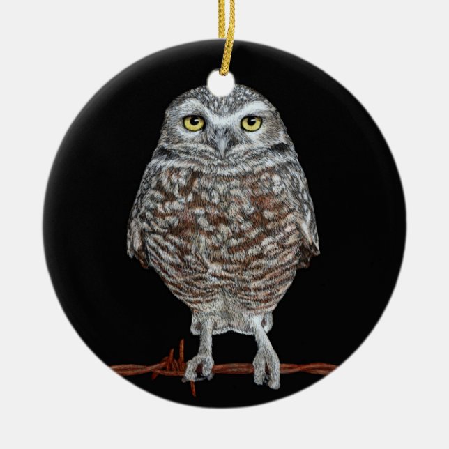 Burning Owl Ornament (Vorne)