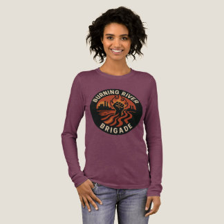 Burning River Brigade Langarmshirt Tri-Blend Shirt