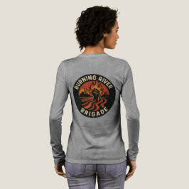 Burning river brigade long sleeve  Tri-Blend shirt