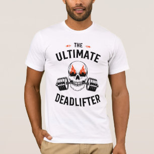 Burning Skull Gym T - Shirt - Hardcore Fitness Des
