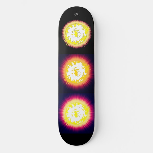 Burning Star Skateboard (Vorderseite)