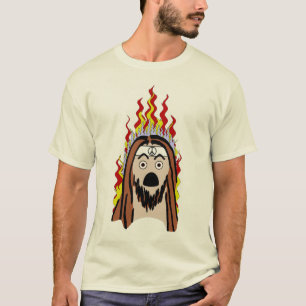 BurningHippy.com-Logo auf Front T-Shirt