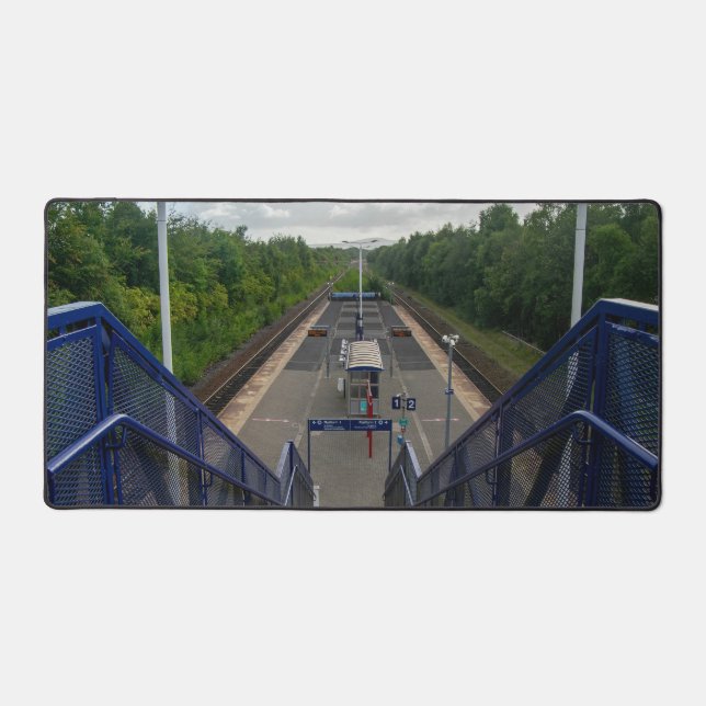 Burnley Rose Grove Railway Station Schreibtischunterlage (Vorderseite)