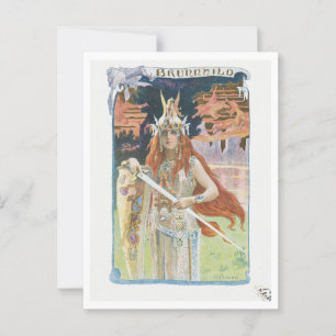 Burnnhild (1899) von Gaston Bussière Postkarte