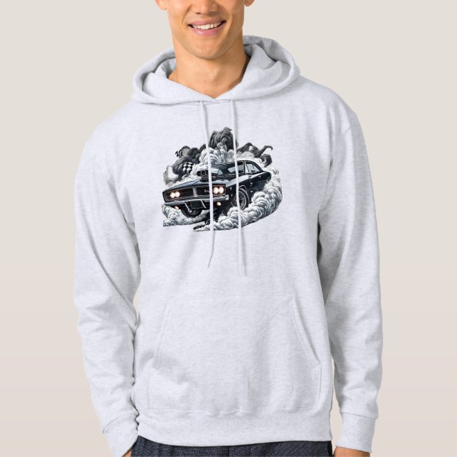 Burnout Beast Classic Muscle Hoodie (Vorderseite)