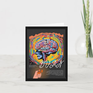 Burnout - Psychedelic Mental Erschöpfung Art Stick Karte