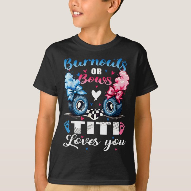 Burnouts oder Bögen Titi liebt dich Geschlecht Ent T-Shirt (Vorderseite)