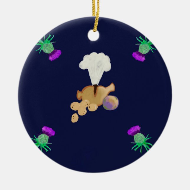 Burns-Abend Keramik Ornament (Vorne)