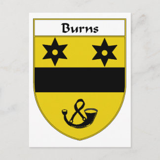 Burns Coat of Arms/Familienwappen Postkarte