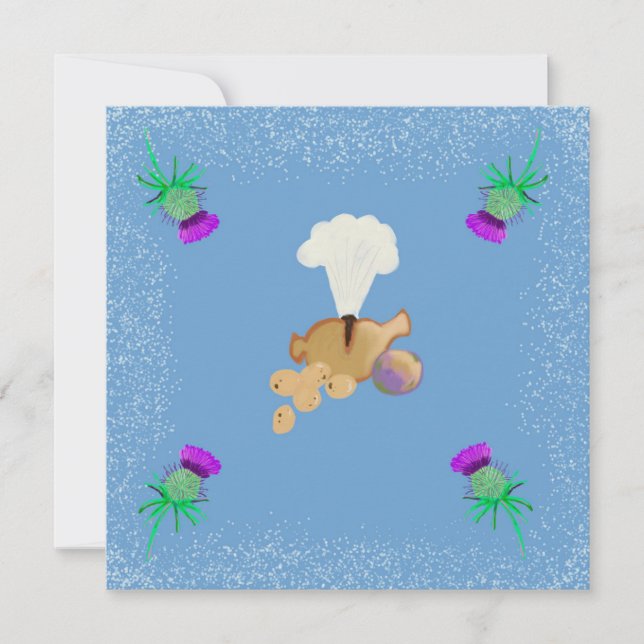 Burns Night sky edit Einladung (Vorderseite)