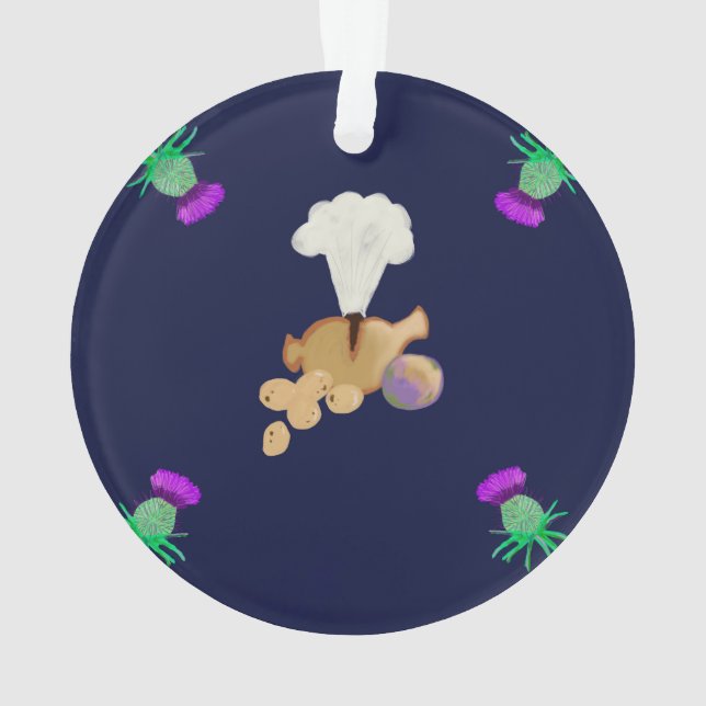 Burns Night sky edit Ornament (Rückseite)