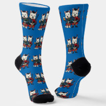 Burns Night West Highland Terrier Dudelsackpfeifer