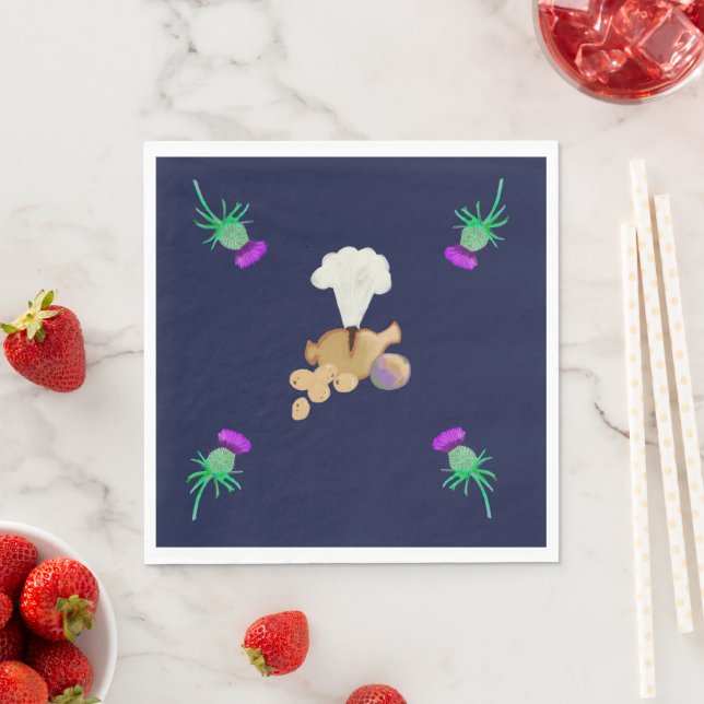 Burns supper napkins serviette (Beispiel)