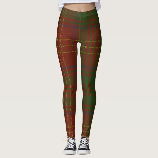 Burns Tartan Clan Kariert Leggings (Vorderseite)