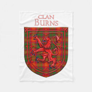 Burns Tartan Scottish Kariert Lion Rampant Fleecedecke