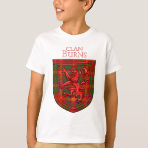 Burns Tartan Scottish Kariert Lion Rampant T-Shirt