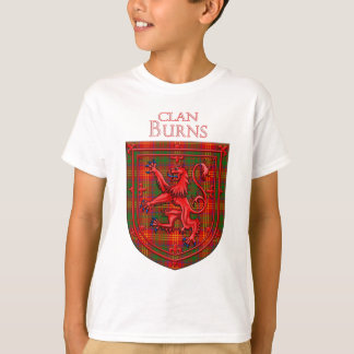 Burns Tartan Scottish Kariert Lion Rampant T-Shirt
