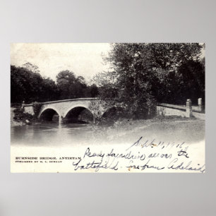 Burnside Bridge, Antietam MD Zivil War 1906 Poster