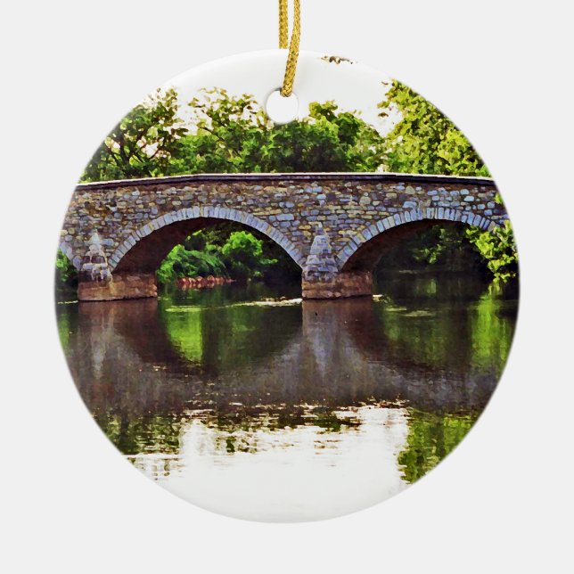 Burnside Brücke Antietam Keramik Ornament (Vorne)