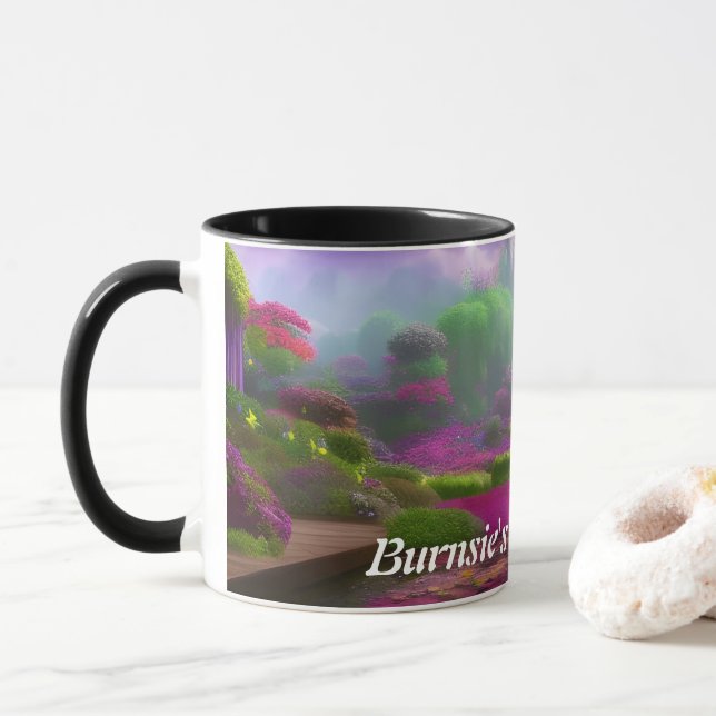 Burnsie's Morning Tea Personalisiert anpassbar Tasse (Mit Donut)