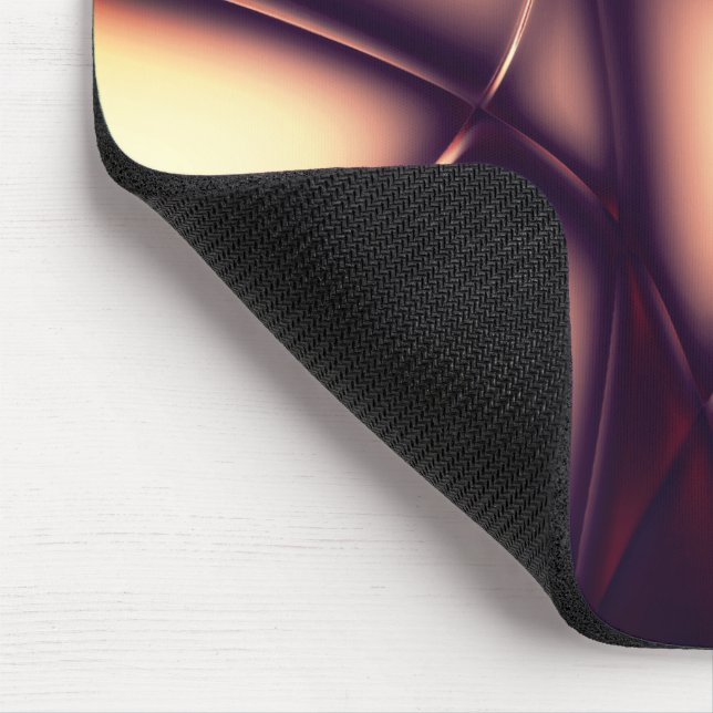 Burnt beige Creme in leuchtender Linie sieht aus w Mousepad (Ecke)