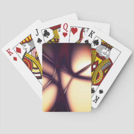 Burnt beige Creme in leuchtender Linie sieht aus w Spielkarten