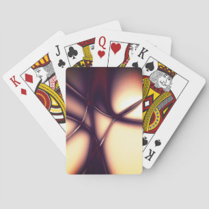 Burnt beige Creme in leuchtender Linie sieht aus w Spielkarten