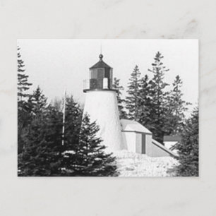 Burnt Island Leuchtturm Postkarte