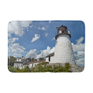 Burnt Island Lighthouse, Boothbay Hafen Maine Badematte