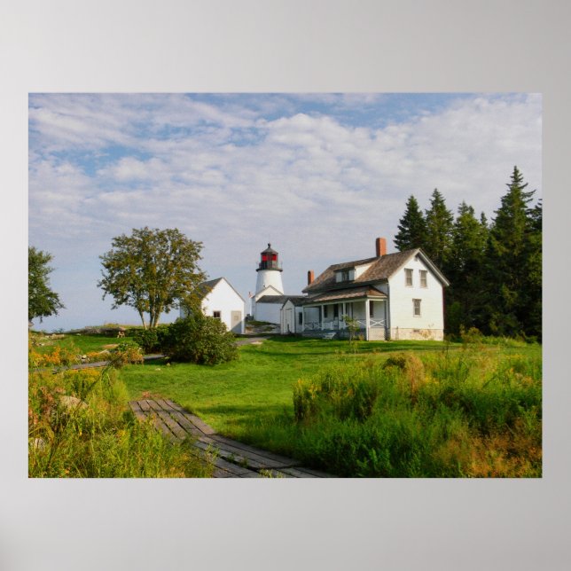 Burnt Island Lighthouse-Maine Poster (Vorne)