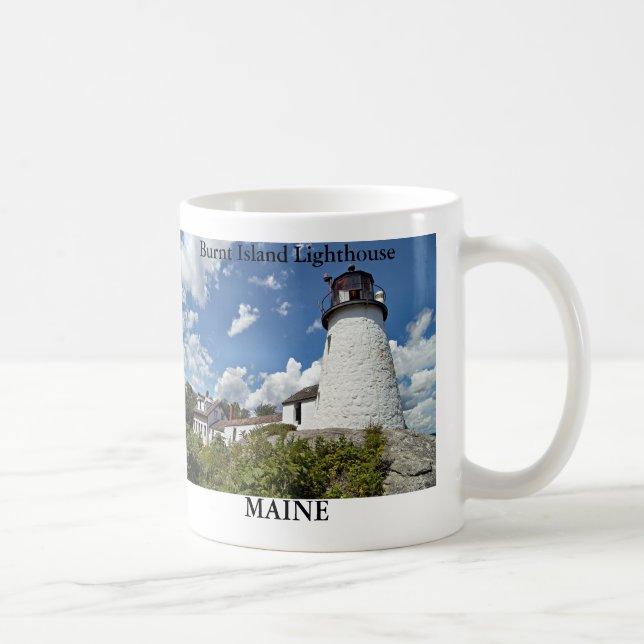 Burnt Island Lighthouse, Maine Tasse (Rechts)