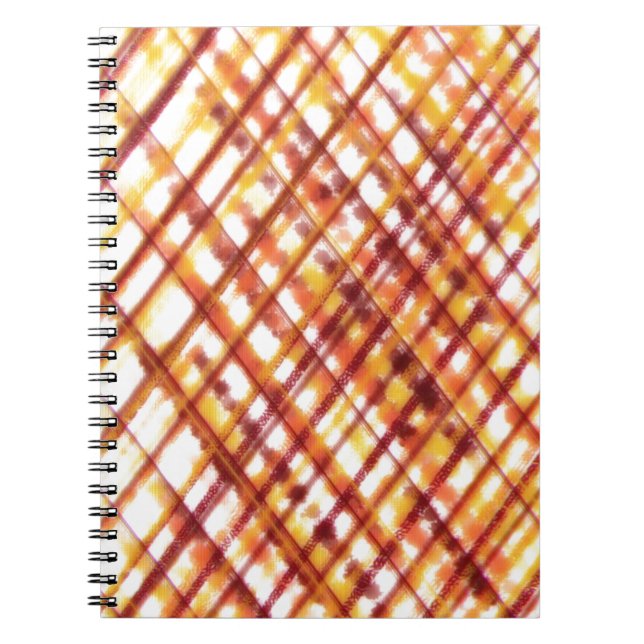 Burnt Kariert Notizblock (Vorderseite)