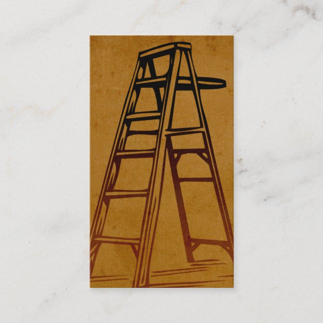 Burnt Ladder Business Cards Visitenkarte (Vorderseite)