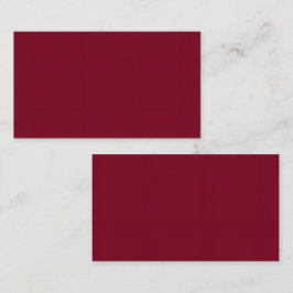 Burnt Maroon Standard 3.5"x2.0" Kartenformat Visitenkarte