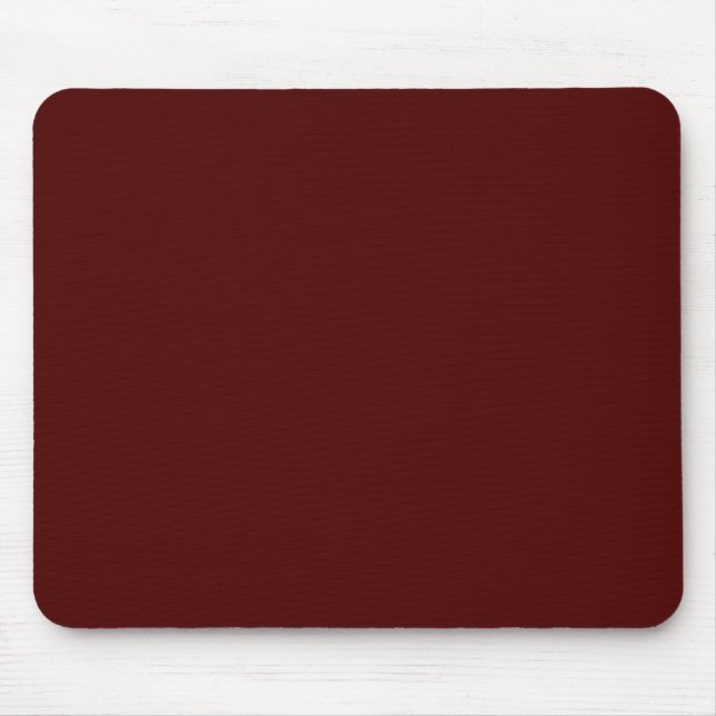 Burnt Maroon (Vollfarbe) Mousepad (Vorne)