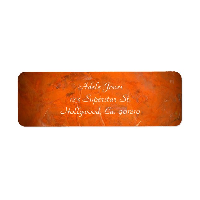 Burnt Orange Address Labels (Vorne)