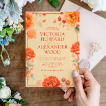 Burnt Orange Blume Hochzeit im Herbst