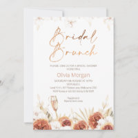 Burnt Orange Boho Bridal Brunch Brautparty