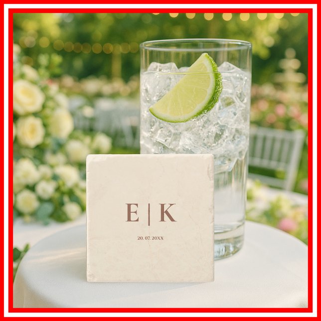 Burnt Orange Boho Terracotta Rustic Wedding Steinuntersetzer (Von Creator hochgeladen)