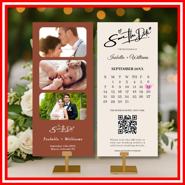 Burnt Orange Boho Terracotta Wedding retten das Da (Von Creator hochgeladen)