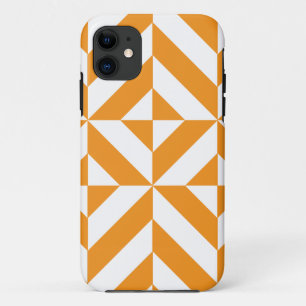 Burnt Orange Geometric Deko Cube Pattern Case-Mate iPhone Hülle