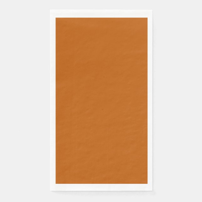 Burnt Orange Guest Paper Napkin Serviette (Vorderseite)