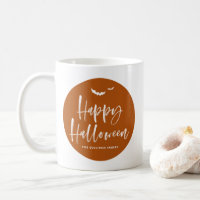 Burnt Orange Happy Halloween Brush Lettering