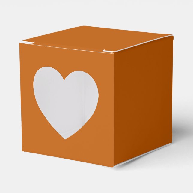 Burnt Orange Heart Fevor Box Geschenkschachtel (Vorderseite)