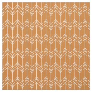 Burnt Orange Herringbone Arrows Stoff