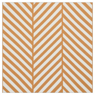 Burnt Orange Herringbone Große Skala Stoff