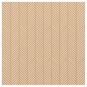 Burnt Orange Herringbone Stoff