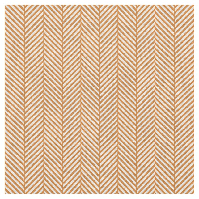 Burnt Orange Herringbone Stoff (Nahaufnahme)