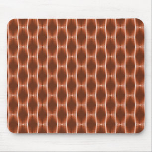 Burnt Orange Metallic Ribbons Mousepad